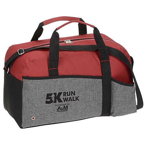 Heathered Two-Tone Duffel - Closeout Main Image