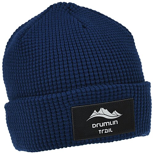 Harbour Waffle Knit Cuff Toque - Laser Engraved Patch Main Image