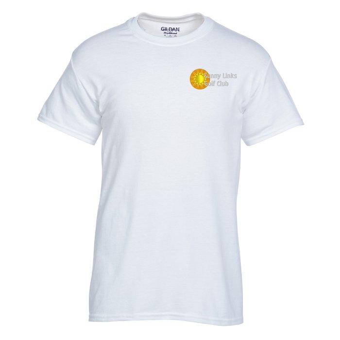 Gildan DryBlend 50/50 T-Shirt - Embroidered - White C122360-E-W ...