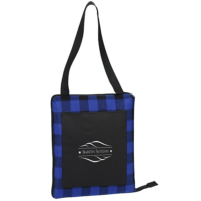  Buffalo Check Fold Up Picnic Blanket with Carrying Strap  C157390