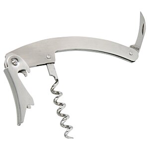 Additional Image 1 - a white corkscrew with a curved blade
