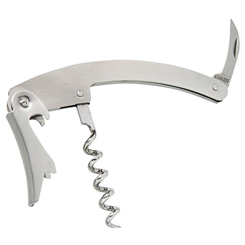 Additional Image 1 - a white corkscrew with a curved blade