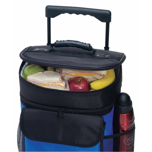 Additional Image 1 - a blue and black cooler bag