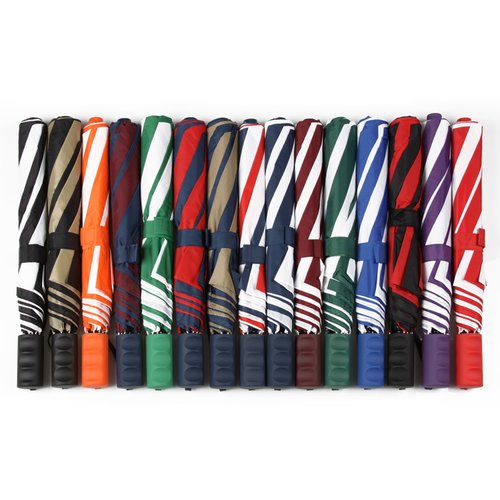 Compact Collapsible Umbrella - Alternating - 42" Arc Image 4 of 6