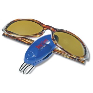 Additional Image 1 - a pair of sunglasses with a blue device