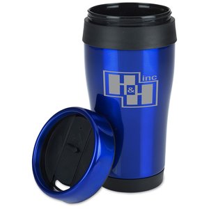 Additional Image 1 - a blue and black coffee mug