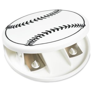 Additional Image 1 - a white baseball with black stitching