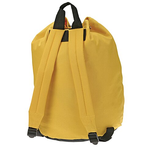 Additional Image 2 - a yellow backpack with black handles