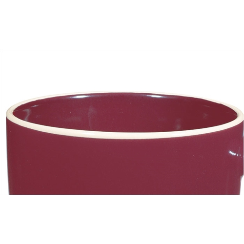 Additional Image 1 - a red bowl with white band