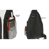 Additional Thumbnail Image 2 - a black backpack with a red and silver strap
