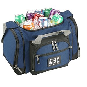 Additional Image 3 - a blue bag with a variety of soda cans