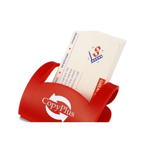 Additional Image 1 - a red and white card holder