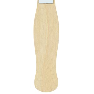 Additional Image 1 - a wooden leg with a white label