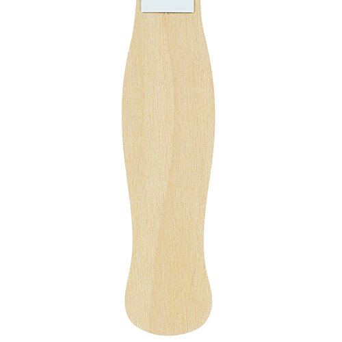 Additional Image 1 - a wooden leg with a white label