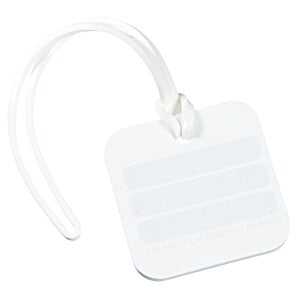 Additional Image 1 - a white tag with a rubber band