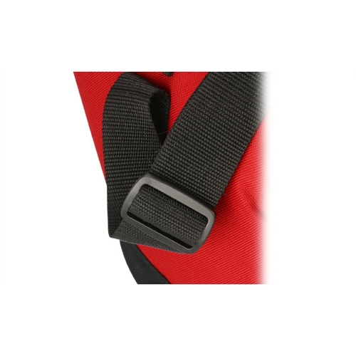 Additional Image 4 - a black strap on a red background
