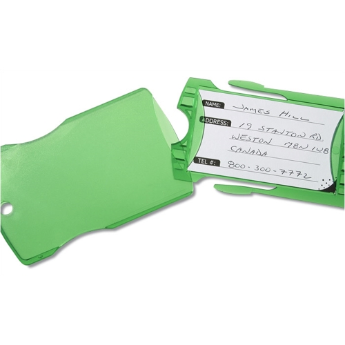 Additional Image 1 - a green tag with white labels