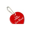 Additional Thumbnail Image 2 - a red heart shaped tag with white text