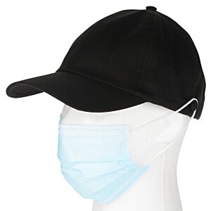 Additional Image 3 - a black hat with a face mask
