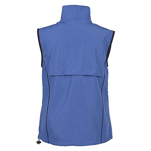 Additional Image 2 - a blue vest with a zipper
