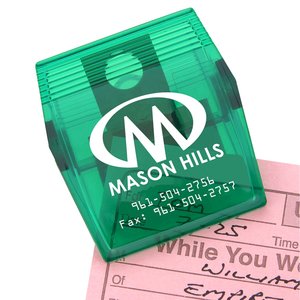 Additional Image 1 - a green tag with white text on it