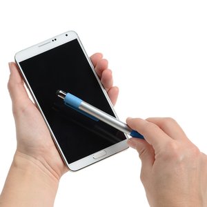 Additional Image 1 - a person holding a cellphone and a stylus