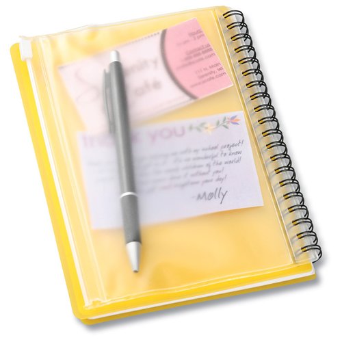 Additional Image 2 - a yellow spiral notebook with a pen