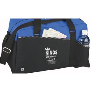 Additional Image 3 - a black and blue bag with straps