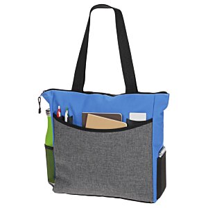 Additional Image 1 - a grey and blue tote bag