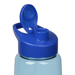 Additional Image 2 - a blue plastic bottle with a blue cap