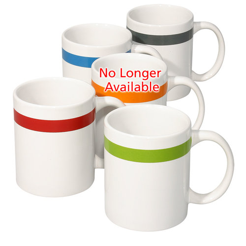 Additional Image 1 - a group of white mugs with different colors