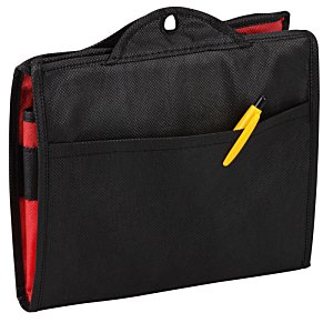 Additional Image 2 - a black bag with a yellow zipper