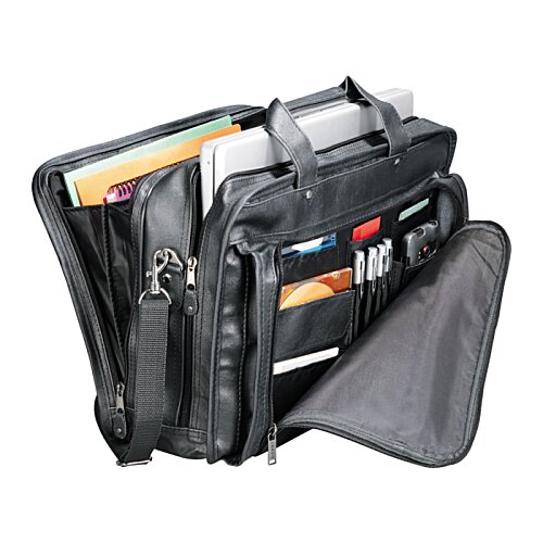 Additional Image 1 - a black briefcase with a bag inside
