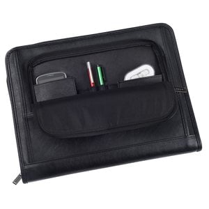 Additional Image 1 - a black wallet with a zipper