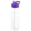 View Image 2 of 3 of Clear Impact Olympian Sport Bottle with Flip Straw Lid - 28 oz.