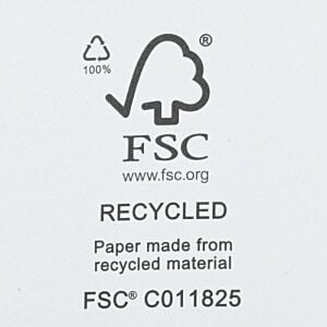 Additional Image 3 - a white recycle label with black text