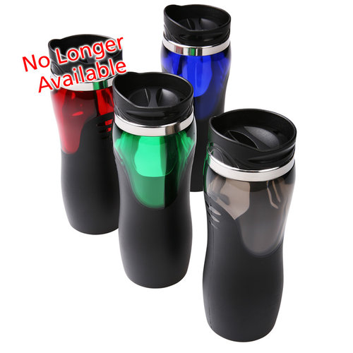 Additional Image 2 - a group of black and blue tumblers