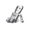 Additional Thumbnail Image 2 - a silver figure with a face on it
