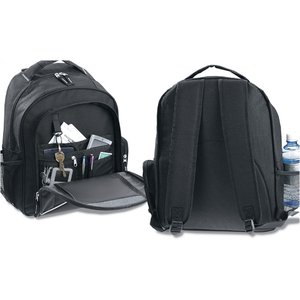 Additional Image 5 - a group of black backpacks