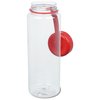 View Image 2 of 2 of Clear Impact Guzzler Sport Bottle with Tethered Lid - 32 oz.