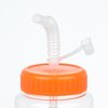 View Image 3 of 3 of Clear Impact Guzzler Sport Bottle with Straw Lid - 32 oz.