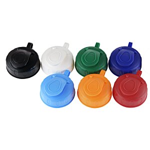 Additional Image 2 - a group of colorful plastic caps