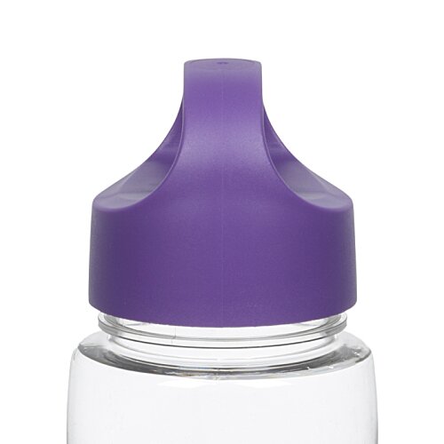 Clear Impact Poly-Pure Lite Bottle with Oval Crest Lid - 18 oz. Image 3 of 3