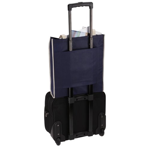Additional Image 2 - a black luggage bag with a handle