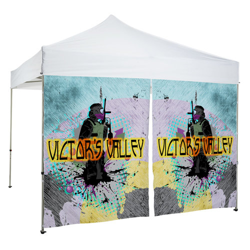 Standard 10' Event Tent - Middle Zipper Wall - One Sided- Full Colour Image 2 of 2