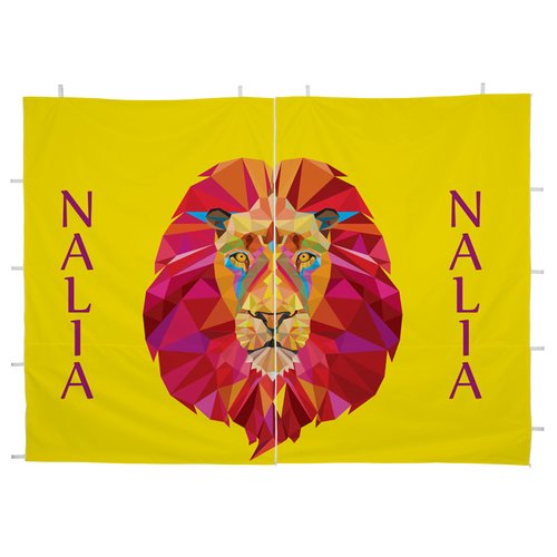 Standard 10' Event Tent - Middle Zipper Wall - Two Sided- Full Colour Image 1 of 2