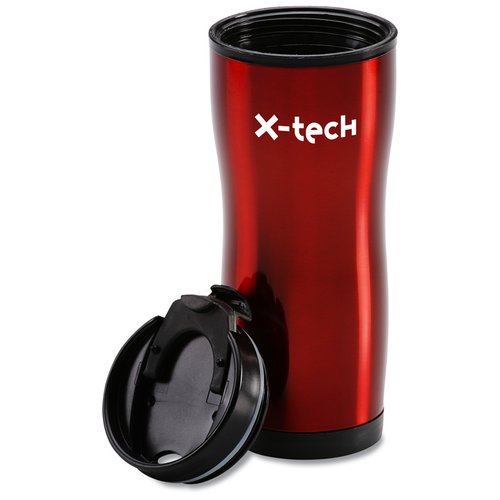 Additional Image 2 - a red and black coffee mug