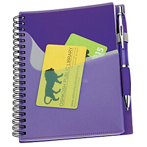 Additional Image 3 - a purple notebook with a pen