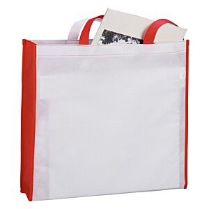 Additional Image 2 - a white bag with red trim