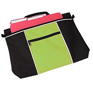 Additional Image 1 - a black and blue bag with a blue and white logo